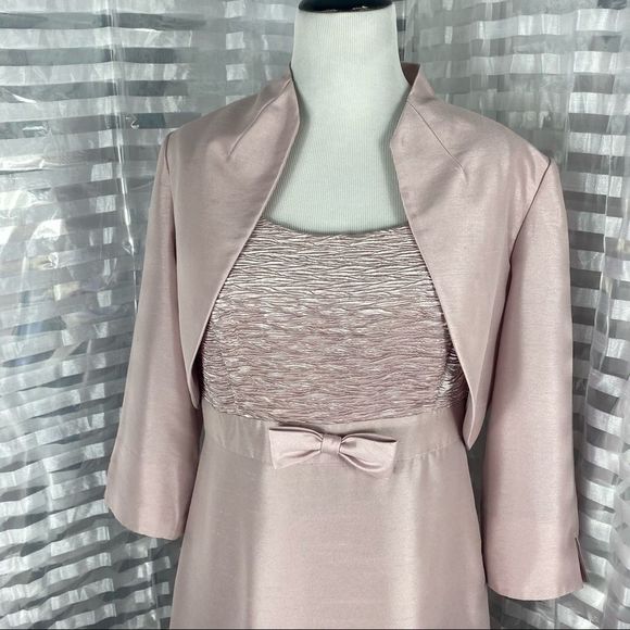 Jessica Howard Light Pink Cocktail Dress/Jacket - Picture 3 of 10